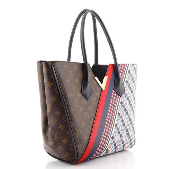 Kimono Handbag Limited Edition Mm Brown Multicolor Monogram Canvas and Calf Leat - Picture 2 of 7